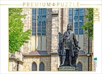 Calvendo Puzzle Leipzig Bach Monument Near St. Thomas Church | 1000 Pieces, Fini