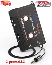 DIGITNOW Car Audio Cassette to Aux Adapter, 3.5MM Cable Tape Black