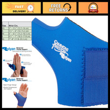 Neoprene Thumb Support Wrap, Wrist Compression Sleeve, Brace for Sprains Strai