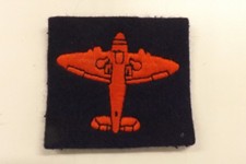 CLOTH MILITARY BADGE RAF ROYAL AIR FORCE ROYAL OBSERVER CORPS 6CM X 5.5CM (2509)