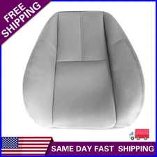 For 07-14 GMC Sierra Chevy Tahoe Driver Top Replacement Leather Seat Cover Gray