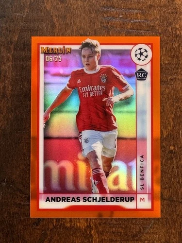 2022-23 Topps Merlin UEFA UCC NORWAY Andreas Schjelderup TRUE Orange #D/25 RC