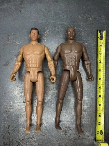 Vintage Formative International GI Joe 12" Soldier Action Figure Lot Of 2 Nude