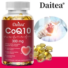 CoQ10 Capsules - 300 mg - Heart Health - Maintaining Healthy Blood Pressure