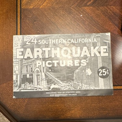 Allen B. Cooke 24 Photos 1933 Southern California Earthquake Map & Seismograph