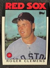 1986 Topps #661 Roger Clemens Near Mint or Better Boston Red Sox