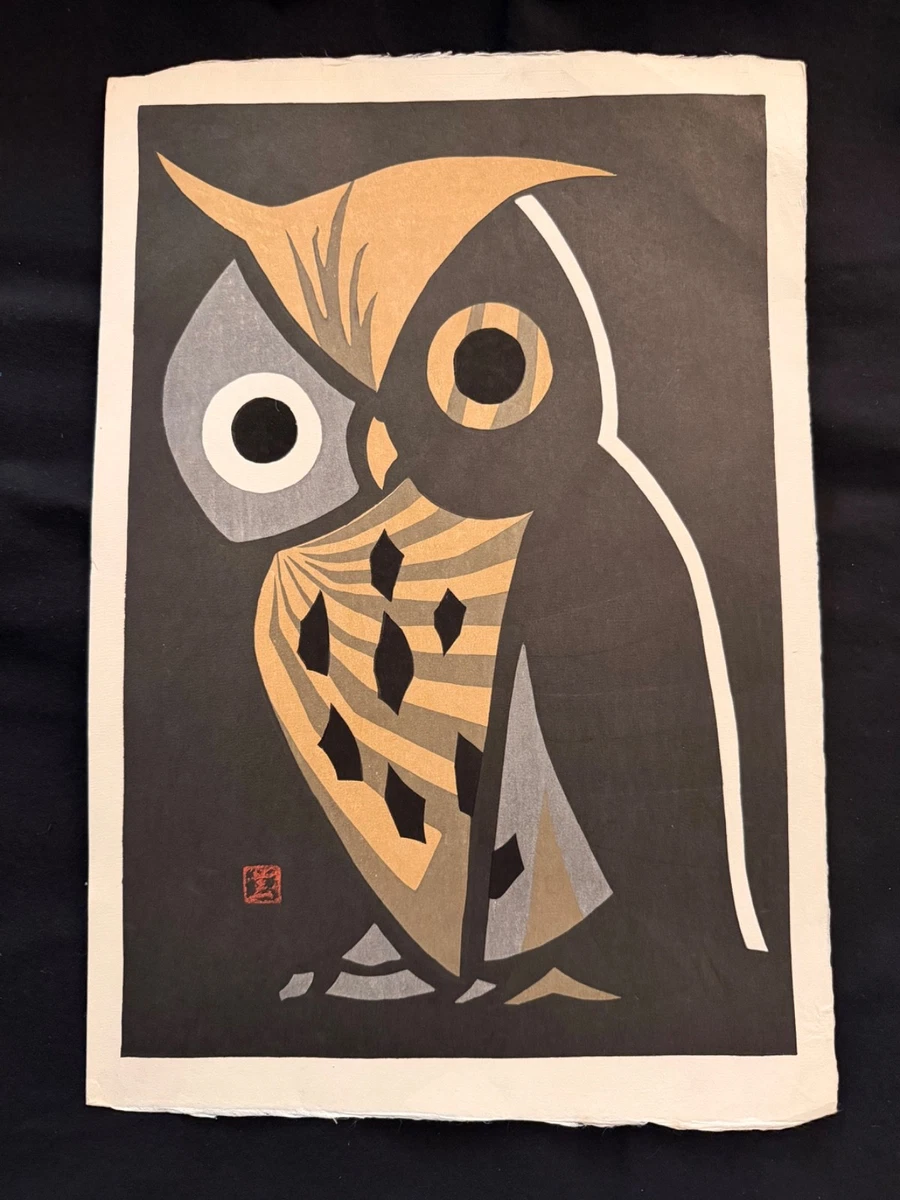 老式木刻版画古董日本版画| eBay