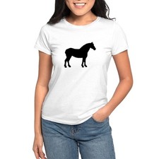 CafePress Draft Horse Women's Classic T Shirt Women's T-Shirt 273854851 