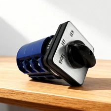 60 Amp Transfer Switch, Shore-Off-Gen Rotary Switch for RV,Motorhome,Truck,Boat