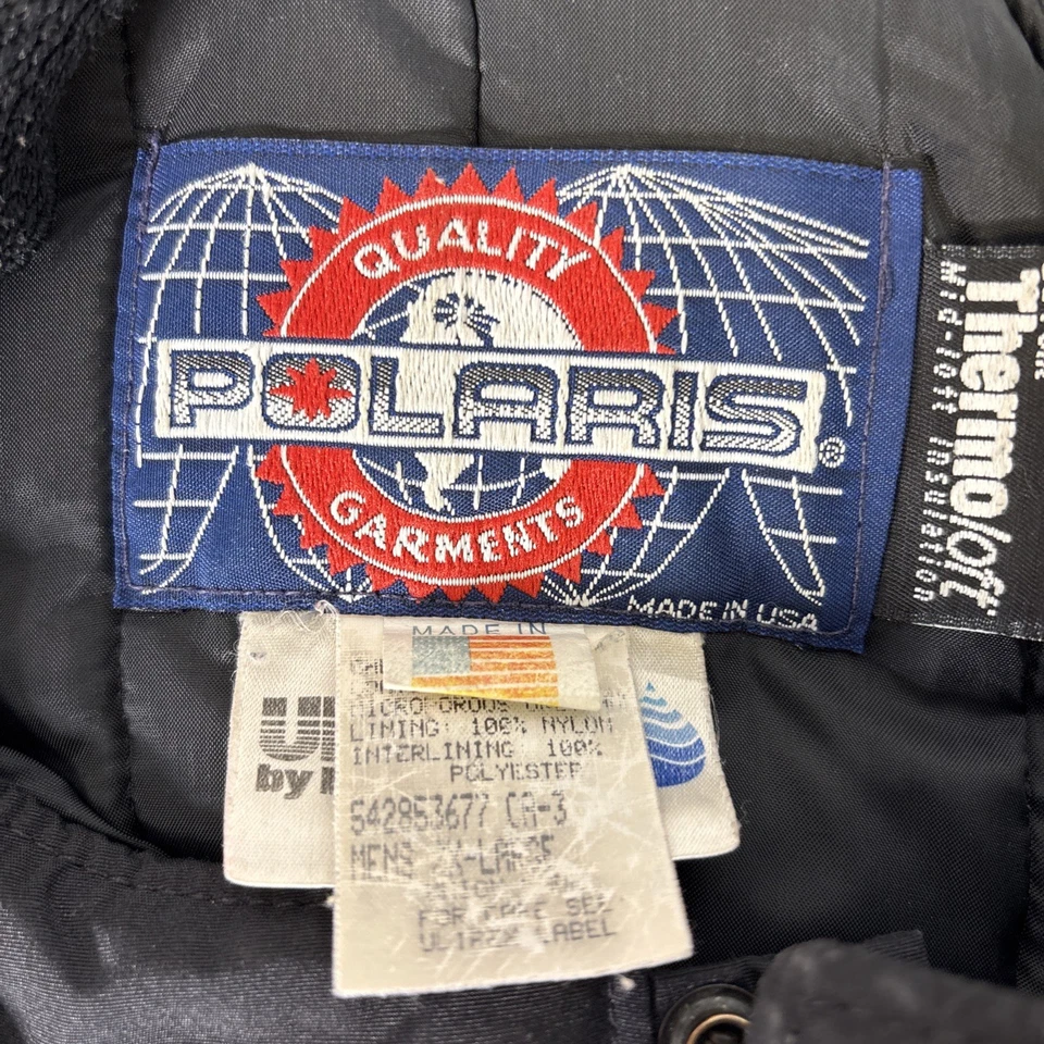 Vintage Polaris Indy Snowmobile Bibs XXL USA Made Indytech - Image 3 of 4