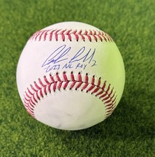 Corbin Carroll Signed Auto Baseball ROMLB Fanatics Under Wraps 2023 NL ROY MLB