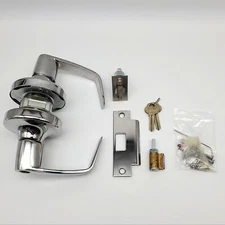 Corbin Door Lever Entry Lock Classroom Polished Chrome 2-3/4" Backset CL3955 NZD