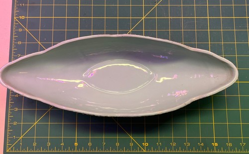 VTG Shawnee Pottery Kenwood 14. 5 " Oval Bowl "Confetti" 2112 - Picture 2 of 5