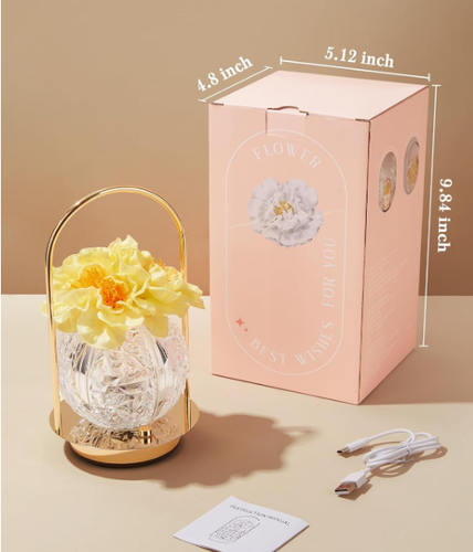 Flower Lamp to accompany your memories, 3 Colors, Battery Operated. Nostalgia - Picture 11 of 13