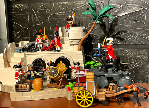Playmobil Pirates HUGE Custom Made Set - Big English Harbor Cannon Fort Bastion! - Picture 3 of 24