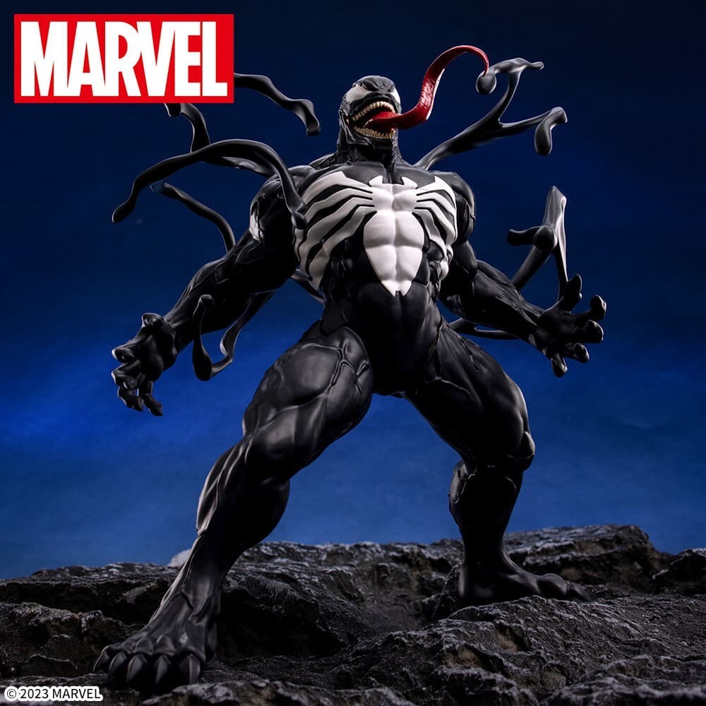 MARVEL COMICS Black Costume Spider-Man & Venom Luminasta Figure