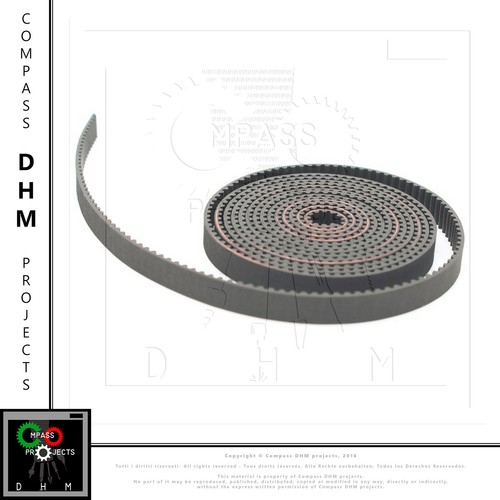Cinghia di distribuzione GT2 da 5 metri, larghezza 6 mm, cinghia GT2-6 mm