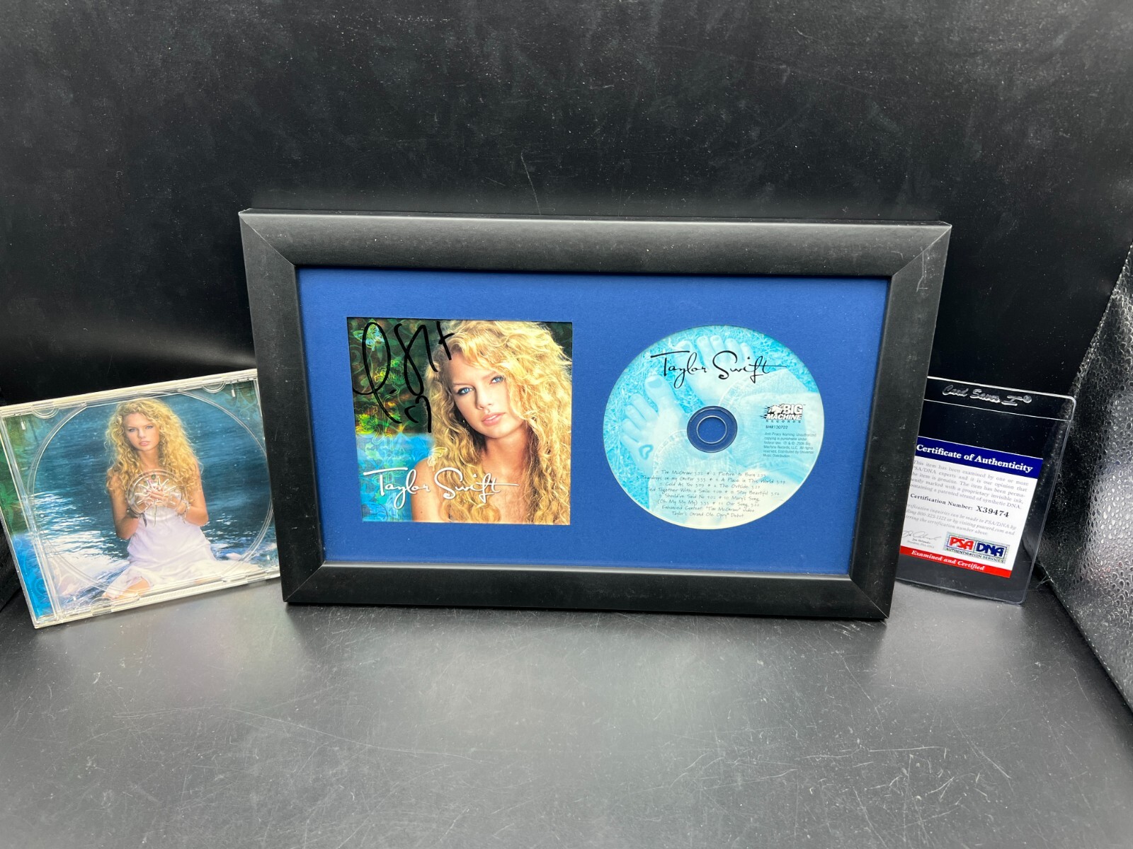 2006 Taylor Swift Signed Autograph Debut CD Album Corner Auto OG Lyrics PSA/DNA
