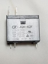 1pc JQX-62F Power Relay 12V 12VDC 20A 125V 4 Pins 2 terminals for Microwave
