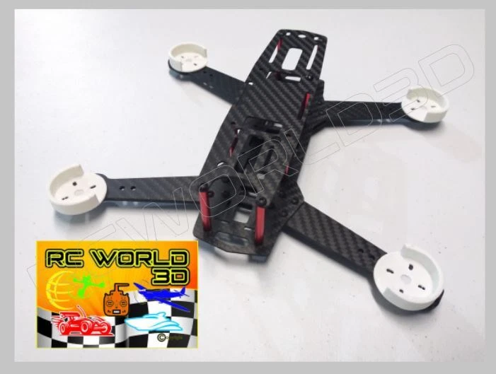 QUADCOPTER BRUSHLESS MOTOR MOUNT/BASE PROTECTOR WHITE 3D PRINTED SOLID - PLA - Image 2 of 4