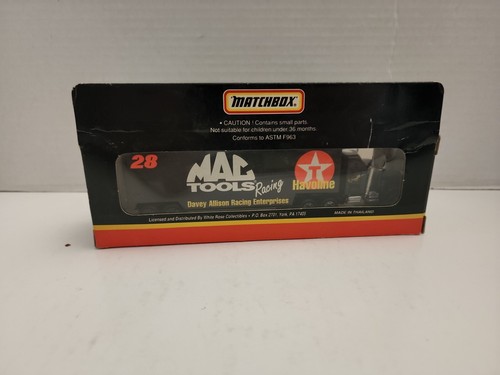 NIB 93’ MATCHBOX NASCAR TRANSPORTERS DAVEY ALLISON MAC TOOLS 1/87 DIE CAST SEMI - Picture 5 of 6