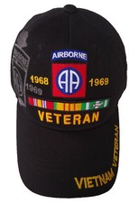 U.S. Army, 82nd Airborne Vietnam Veteran, black hat