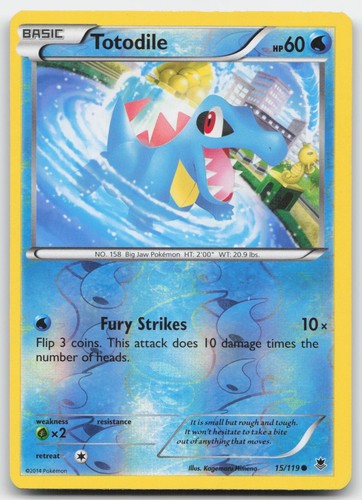 Pokémon TCG Pokémon Totodile Reverse Holo 1/119 Phantom Forces