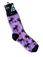 Ace USA Purple Moose Ladies Socks