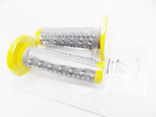 KTM MX ENDURO TRAIL FORSETI YELLOW GREY DIAMOND TOP HANDLEBAR GRIP SET GRIPS - Bild 4 von 4