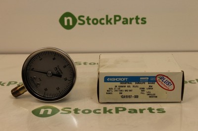 Manometro Ashcroft 25-1009AW-01B-400#-XFF – Duralife 2.5 Pollici, Attacco Posteriore 1/8 NPT