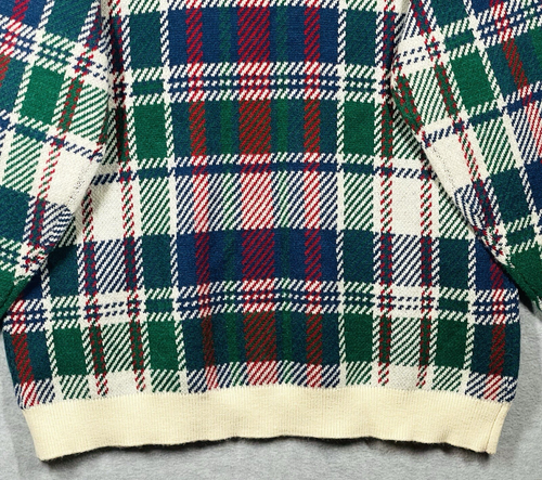 Show Me Your Mumu Plaid Ember Tunic Sweater Size M Oversized Preppy Coastal EUC - Picture 12 of 12