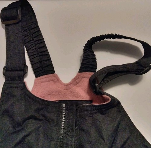 All In Motion Girls Black Bibbed Snowpants Water & Wind Resistant Size M 7-8 - Picture 13 of 17
