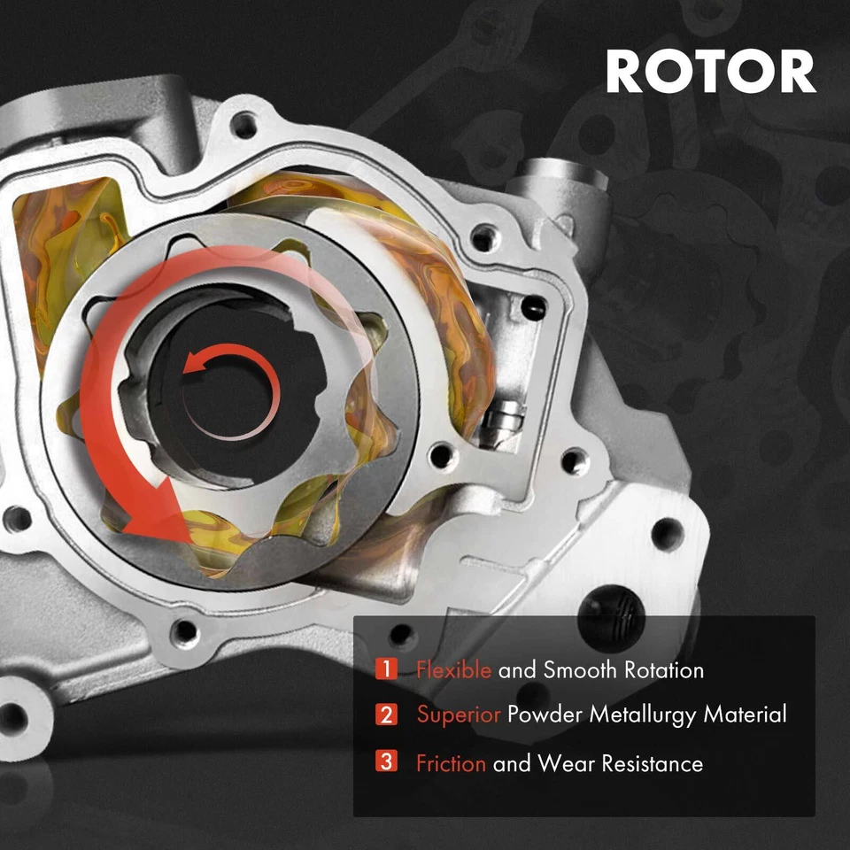 Bomba de aceite de motor para Toyota Paseo 1995 1996-1998 Tercel 1995-1999 L4 1,5 L DOHC Foto 4 de 4
