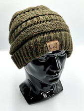 C.C Exclusives Women's Flecked Beanie Hat33 Knit Ski Snowboard Green One Size