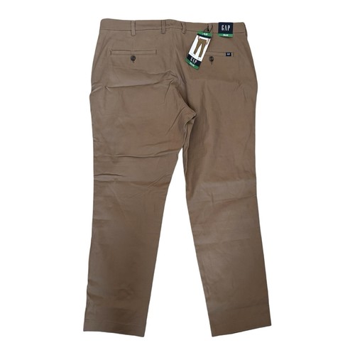 GAP Men’s Slim Fit Stretch Chinos, Tan, 38x30, New with Tags - Picture 9 of 11