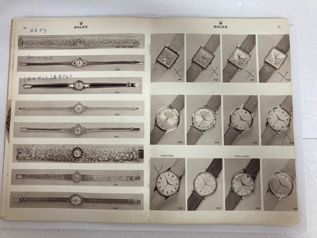 Rolex Catalog 1964 Watch Catalog 60 years ago catalog Vintage USED