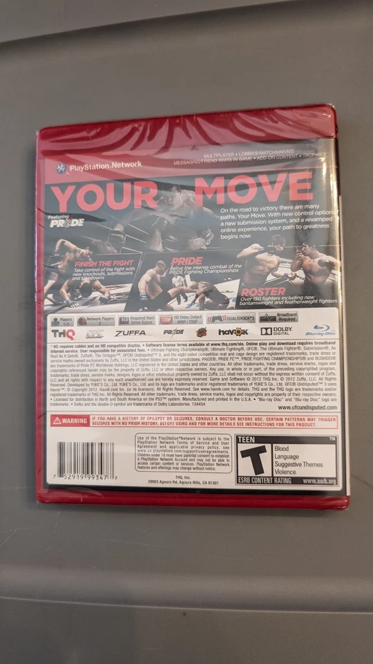 Greatest Hits UFC Undisputed 3 (Sony PlayStation 3, PS3 2012) - MUY RARO SELLADO Foto 2 de 4