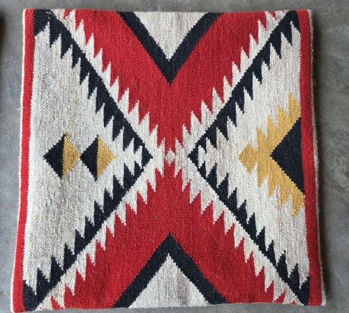 22"x22" Handwoven wool Navajo Rug Pillow cover Southwestern Pattern case (Pair) - Picture 22 of 24