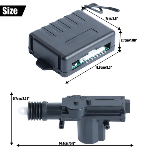 Universal 4-Door Car Power Lock Kit Keyless Entry System Security Remote Central - Picture 3 of 9