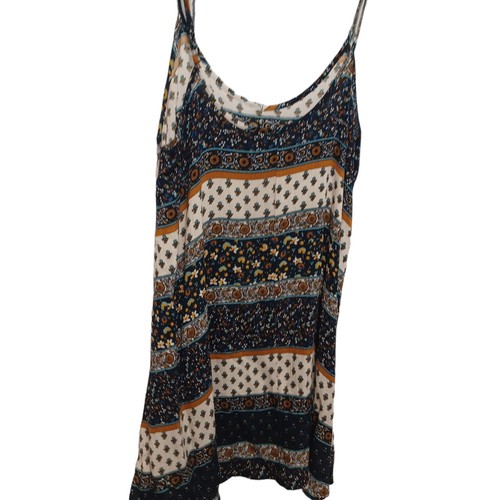 Living Doll Top Womens Xl Floral Tank Tunic Mini Dress - Picture 2 of 7