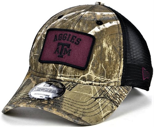 Texas A&M Aggies Camo and Black New Era 9Forty Adjustable Snapback hat cap - 第 1/2 張圖片