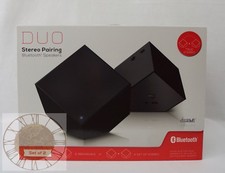 iWave DUO Stereo Pairing Bluetooth Speakers Black SP58087-BK, New