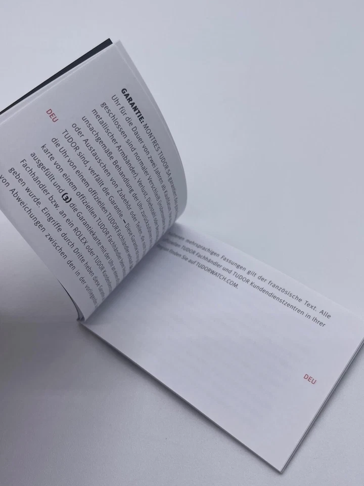 Tudor libretto orologio garanzia booklet worldwide service network 563.92 - Image 4 of 4