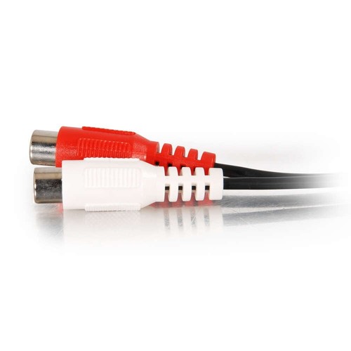 0.5ft (0.15m) Value Series™ 1- 3.5mm Stereo M To 2- RCA Stereo F Y-Cable-C2G - Picture 5 of 6