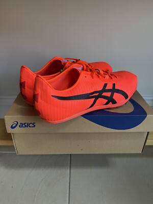 Asics Cosmoracer MD 2 Tokyo SunriseRed/Eclipse Black Brandneu im Karton UK Größe 8