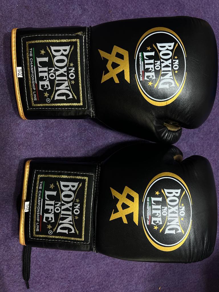 Customized Handmade Canelo No Boxing No Life Boxing Gloves | BLACK