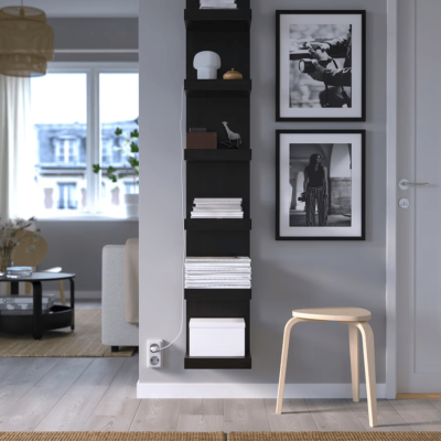 2x IKEA LACK Wall Shelf Unit Black Brown 11 3/4x74 3/4