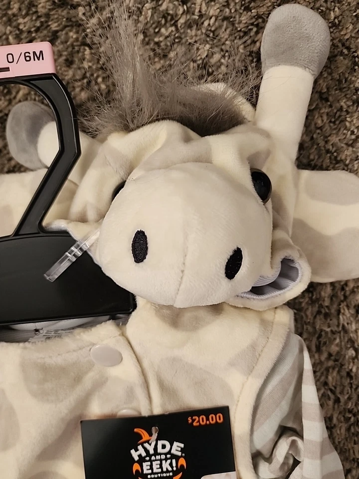 Giraffe Baby Infant Hooded Vest Halloween Costume 0-6mDress UpHyde & Eek  - Image 4 of 4