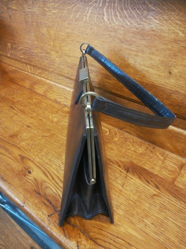 Handtasche dunkelbraun Vintage Midcentury Handbag - Bild 4 von 12