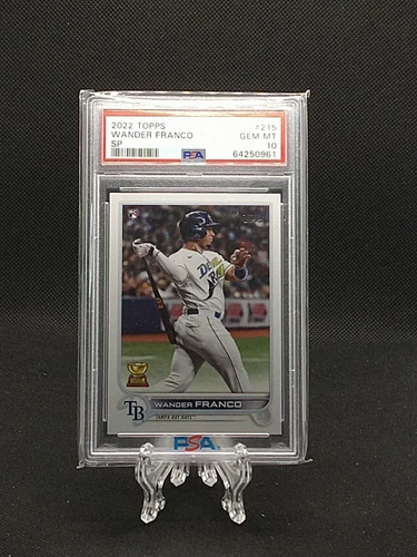 2022 Topps Series 1 Wander Franco RC SP Photo Variation Tampa Bay Rays PSA 10